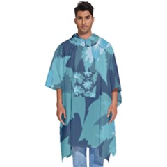 Graphic Design Wallpaper Abstract Men s Hooded Rain Ponchos by Ravend