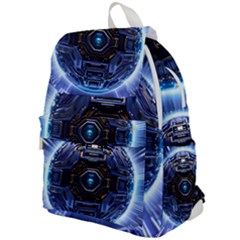 Ai Generated Digital Technology Computer Internet Top Flap Backpack by Ravend