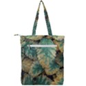 Colored Close Up Plants Leaves Pattern Double Zip Up Tote Bag View2