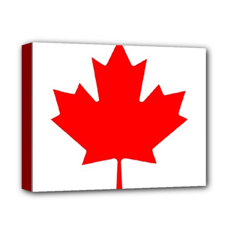 Canada Flag Canadian Flag View Deluxe Canvas 14  X 11  (stretched) by Ravend