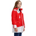 Canada Flag Canadian Flag View Kid s Hooded Longline Puffer Jacket View2