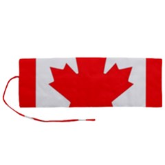 Canada Flag Canadian Flag View Roll Up Canvas Pencil Holder (m) by Ravend