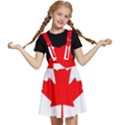 Canada Flag Canadian Flag View Kids  Apron Dress View1