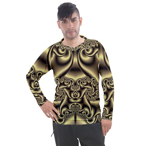 Background Fractal Sample Fantasy Texture Design Men s Pique Long Sleeve Tee by Ravend