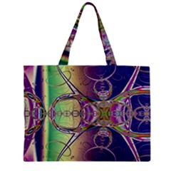 Fractal Abstract Digital Art Art Colorful Zipper Mini Tote Bag by Ravend