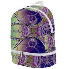 Fractal Abstract Digital Art Art Colorful Zip Bottom Backpack by Ravend