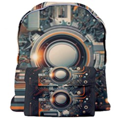 Illustrations Technology Robot Internet Processor Giant Full Print Backpack by Ravend