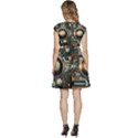 Illustrations Technology Robot Internet Processor Cap Sleeve High Waist Dress View4