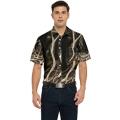 Tree Nature Landscape Forest Men s Short Sleeve Pocket Shirt  by Ravend