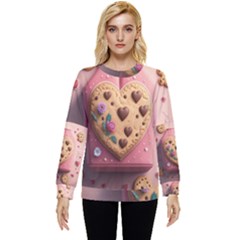 Cookies Valentine Heart Holiday Gift Love Hidden Pocket Sweatshirt by danenraven