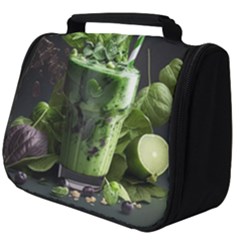 Ai Generated Drink Spinach Smooth Apple Ginger Full Print Travel Pouch (big) by danenraven