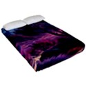 Landscape Landscape Painting Purple Purple Trees Fitted Sheet (California King Size) View2