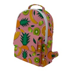 Fruits Tropical Pattern Design Art Flap Pocket Backpack (large) by Ravend