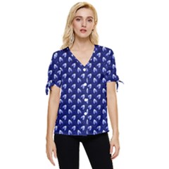 Into The Forest Bow Sleeve Button Up Top by Sparkle