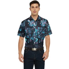 Ai Generated Cherry Blossom Men s Short Sleeve Pocket Shirt  by Ravend