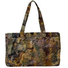 Rusty Orange Abstract Surface Canvas Work Bag by dflcprintsclothing