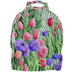 Exquisite Watercolor Flowers Mini Full Print Backpack by GardenOfOphir