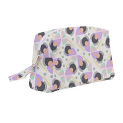 Pattern Pastel Drawing Art Wristlet Pouch Bag (medium) by Ravend