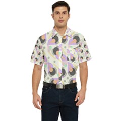 Pattern Pastel Drawing Art Men s Short Sleeve Pocket Shirt  by Ravend