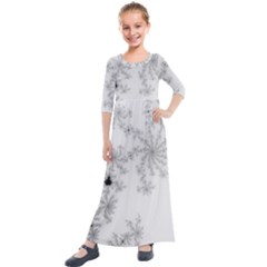 Almond Bread Apple Males Mathematics Kids  Quarter Sleeve Maxi Dress by Ravend