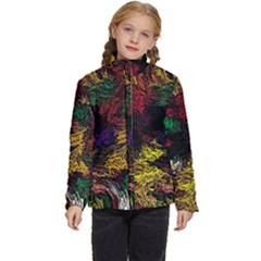 Abstract Painting Colorful Kids  Puffer Bubble Jacket Coat by Ravend