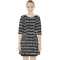 Pi Circle Diameter Circumference Ratio Radius Quarter Sleeve Pocket Dress by Ravend