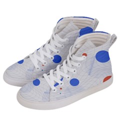 Computer Network Technology Digital Science Fiction Men s Hi-top Skate Sneakers by Ravend