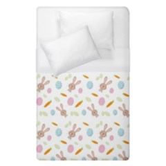 Easter Bunny Pattern Hare Easter Bunny Easter Egg Duvet Cover (single Size) by Ravend