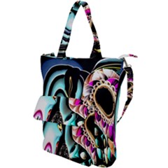 Garden Flower Nature Digital Art Abstract Shoulder Tote Bag by Ravend