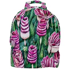 Attractive Watercolor Flowers Mini Full Print Backpack by GardenOfOphir