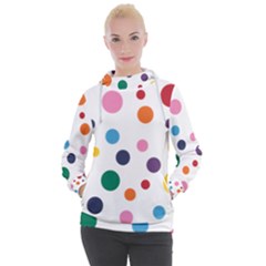 Polka Dot Women s Hooded Pullover by 8989