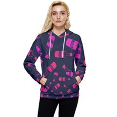 Wine Wine Bottles Background Graphic Women s Lightweight Drawstring Hoodie by Ravend