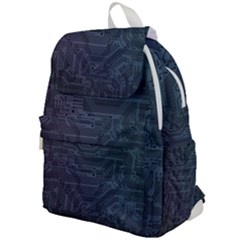 Circuit Board Circuits Mother Board Computer Chip Top Flap Backpack by Ravend