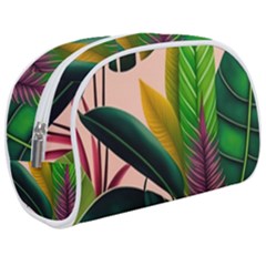 Ai Generated Tropical Leaves Foliage Wallpaper Make Up Case (medium) by Ravend