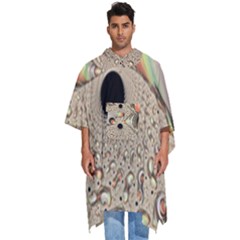 Fractal Background Pattern Texture Abstract Design Abstract Men s Hooded Rain Ponchos by Ravend