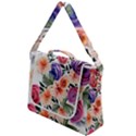 Country-chic Watercolor Flowers Box Up Messenger Bag View1