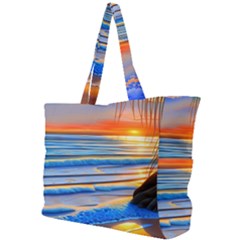 Tropical Sunset Simple Shoulder Bag by GardenOfOphir