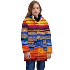 Island Dreams Kid s Hooded Longline Puffer Jacket by GardenOfOphir