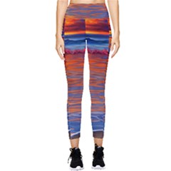 Sunset At The Beach Pocket Leggings  by GardenOfOphir