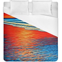 Golden Sunsets And Crisp Air Duvet Cover (king Size) by GardenOfOphir