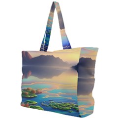 Breathtaking Sunset Simple Shoulder Bag by GardenOfOphir