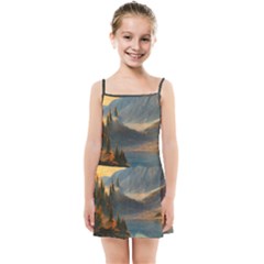 Dazzling Sunset Kids  Summer Sun Dress by GardenOfOphir