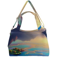 Exquisite Sunset Double Compartment Shoulder Bag by GardenOfOphir