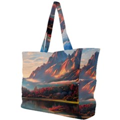 Opulent Sunset Simple Shoulder Bag by GardenOfOphir