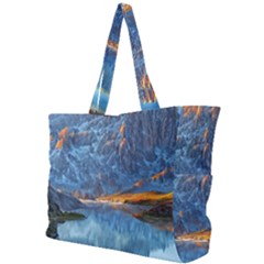 Majestic Lake Landscape Simple Shoulder Bag by GardenOfOphir