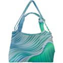 Pastel Abstract Waves Pattern Double Compartment Shoulder Bag View2