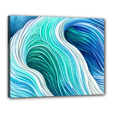 The Power Of The Ocean Iii Canvas 20  X 16  (stretched) by GardenOfOphir