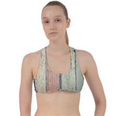 Hardwood Criss Cross Racerback Sports Bra by artworkshop