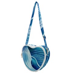 Summertime On The Sea Heart Shoulder Bag by GardenOfOphir