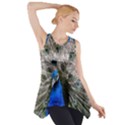 Peacock Bird Animal Feather Nature Colorful Side Drop Tank Tunic View1